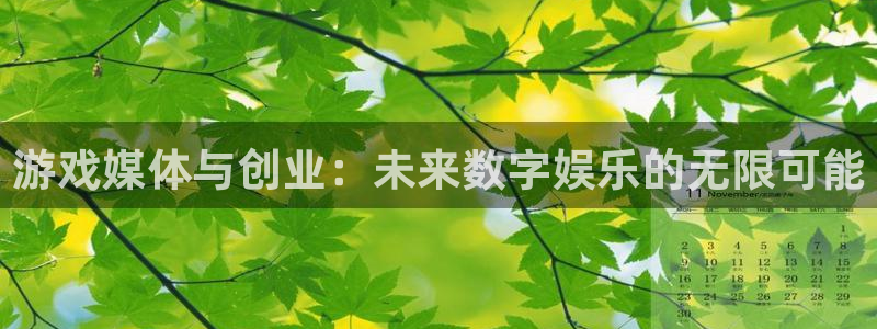 天美娱乐注册登录：游戏媒体与创业：未来数字娱乐的无限可能