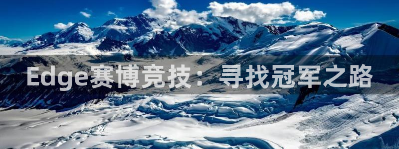 833篮球体育免费直播平台：Edge赛博竞技：寻找冠军之路