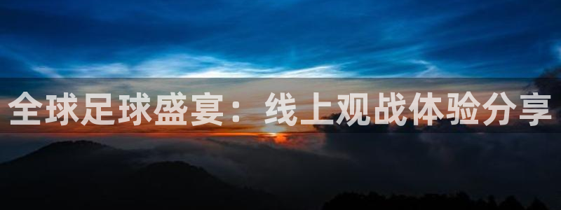 833直播体育：全球足球盛宴：线上观战体验分享